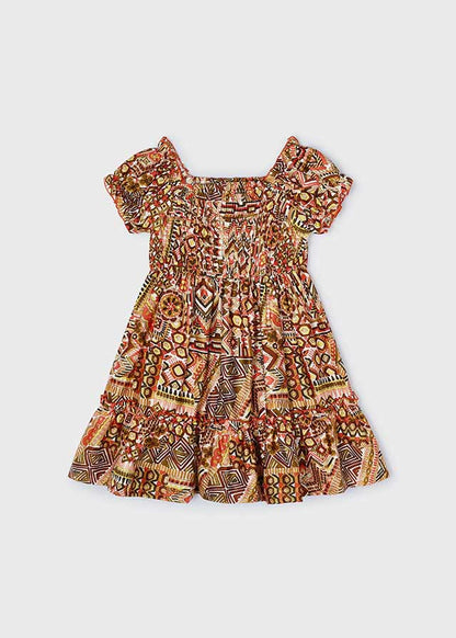 Mayoral Vestido ponto smock Better Cotton menina