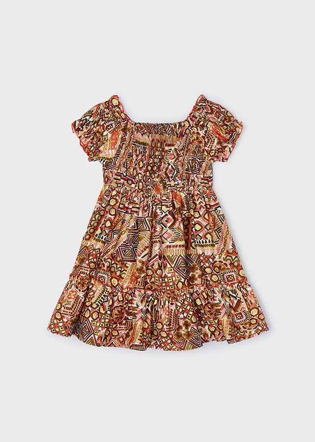 Mayoral Vestido ponto smock Better Cotton menina