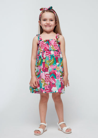 Mayoral Vestido com fita voile menina