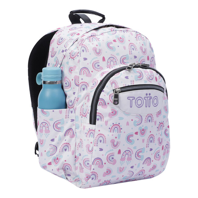 TOTTO Mochila Escolar 8 a 12 anos Acuarela 3H7