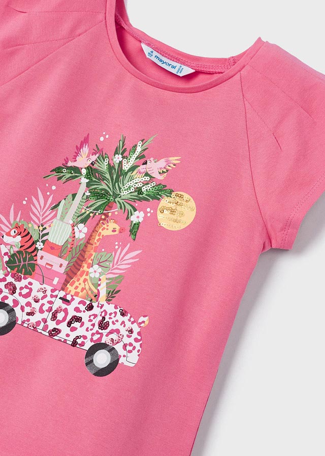 Mayoral Camisola estampada de algodão menina