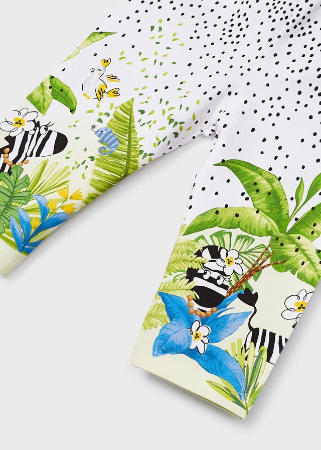 Mayoral Leggings estampado de algodão sustentável menina